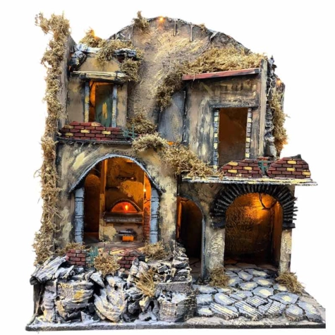 Presepe fatto a mano con pastori 65 cm |Natività per presepe 2