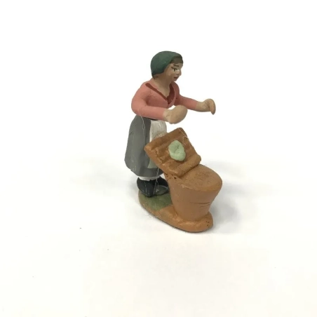 Lavandaia in terracotta 4 cm