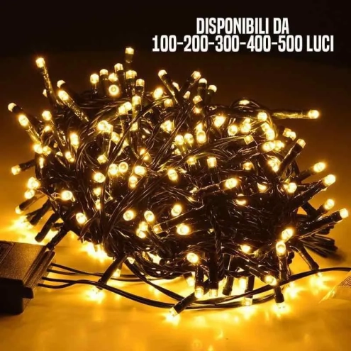 Luci LED bianco caldo per albero di Natale - Per uso interno ed esterno