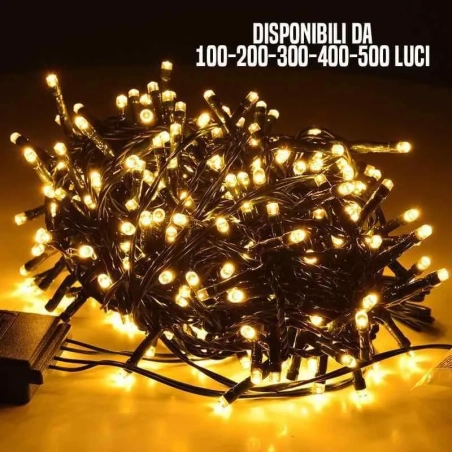 Luci LED bianco caldo per albero di Natale - Per uso interno ed esterno