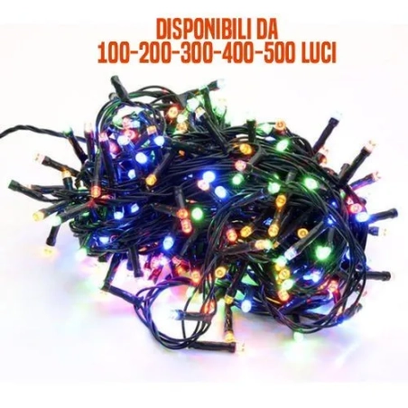 Luci LED multicolori per albero di Natale - Per uso interno ed esterno