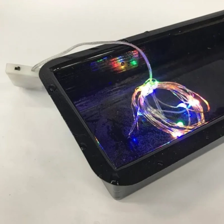 20 Luci a fibra ottica funzionanti a batterie