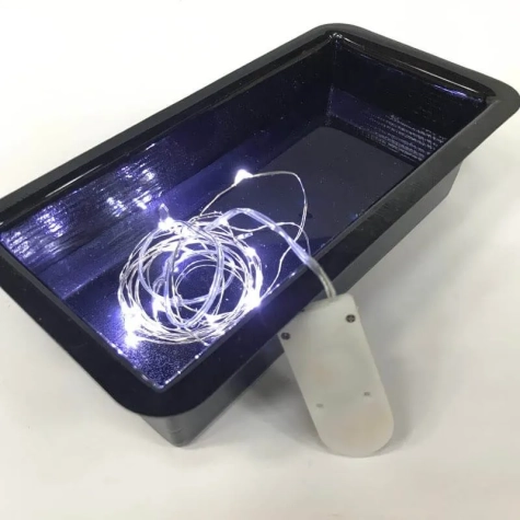 20 Luci Led a fibra ottica bianche con effetto intermittenza e subacque 2