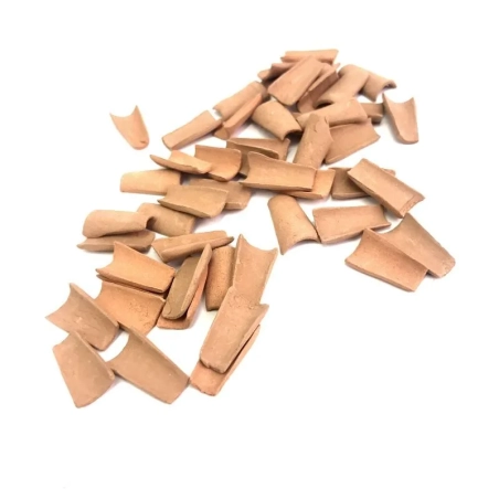 Confezione 50 tegole in terracotta 2 cm