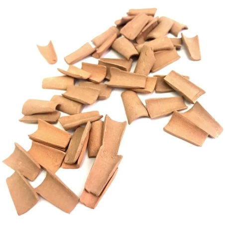 Confezione 50 tegole in terracotta 3 cm