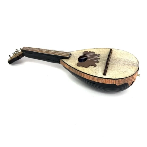 Mandolino artigianale  in legno 15 cm 2