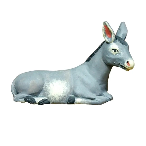 Asino della natività in terracotta 12 cm
