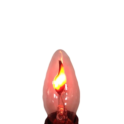 lampadina luce effetto fuoco presepe