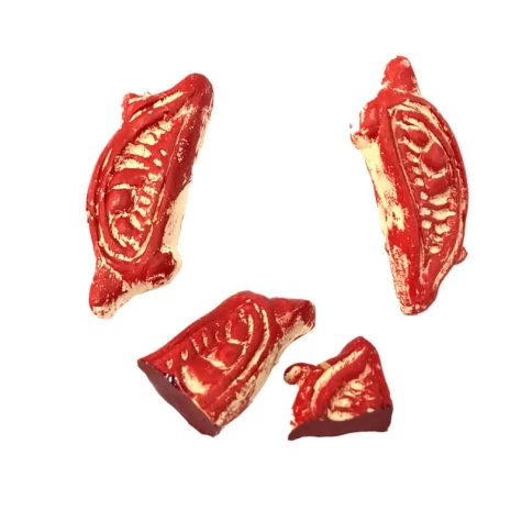 4 Pezzi di carne in terracotta per pastori da 10 a 15 cm