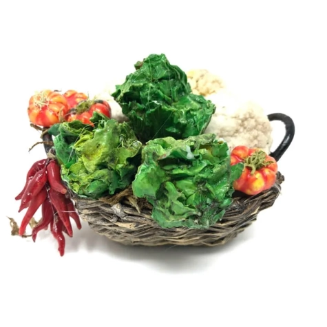 Cesto con verdure fresche in cera 2