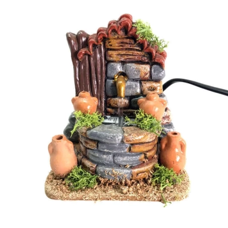 Fontana di campagna in terracotta 15 cm