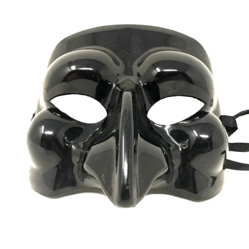 Maschera di Pulcinella in plastica da indossare