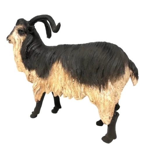 Capra sarda in terracotta con occhi di vetro