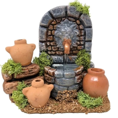 Fontana stile greco in terracotta 15 cm