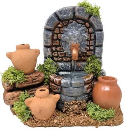 Fontana stile greco in terracotta 15 cm