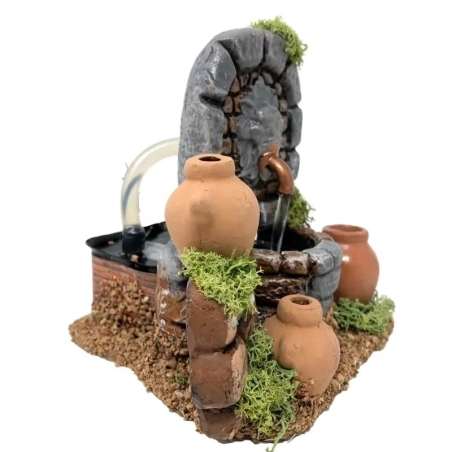 Fontana stile greco in terracotta 15 cm