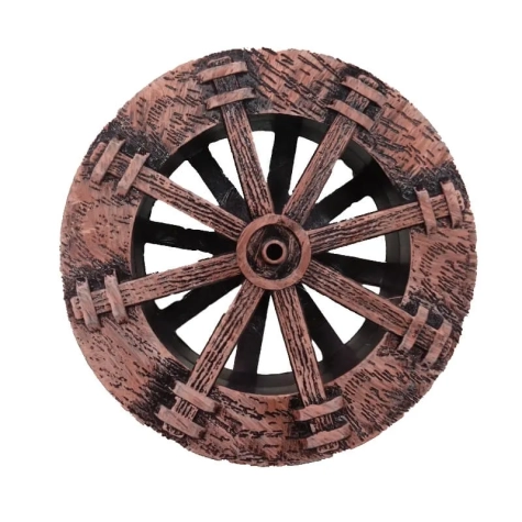 ruota per mulino ad acqua in plastica dipinta a mano 15 cm