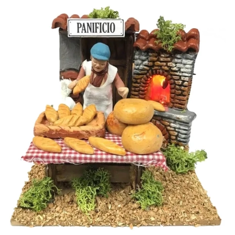 Venditore di pane in movimento 7 cm