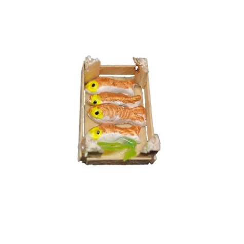 Cassetta con pesce fresco per pastori da 7 a 12 cm