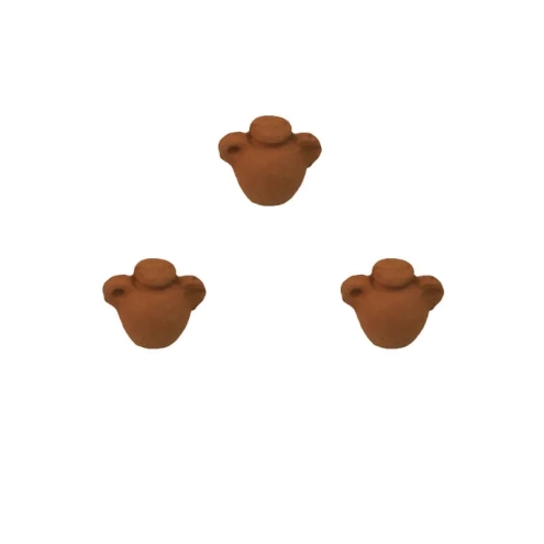 Set da 3 Anfore antiche in terracotta 3 cm