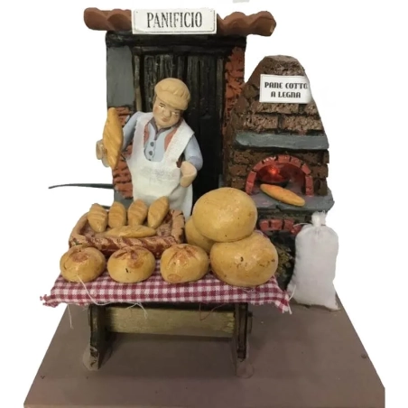 Venditore di Pane in movimento 10 cm