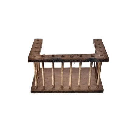 Balcone in legno per presepe 9 cm