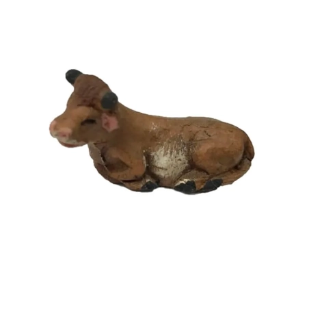 Bue della natività in terracotta 4 cm