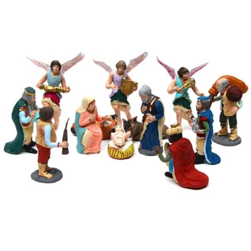 Natività completa in terracotta 4 cm