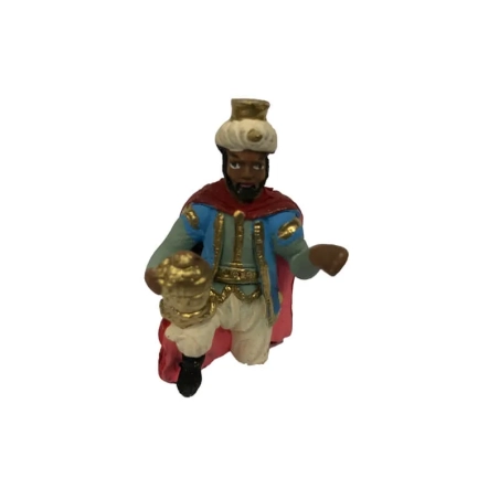 Re Magio con incenso in terracotta 4 cm