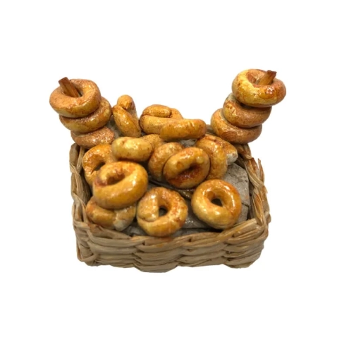 Cestino con taralli per pastori da 10 e 12 cm