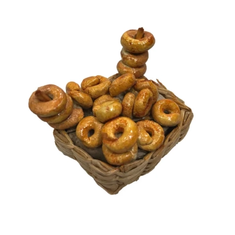 Cestino con taralli per pastori da 10 e 12 cm 2