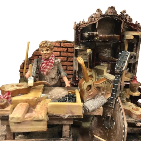 Antica bottega lavorazione strumenti in movimento 15 cm