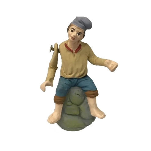 Pescatore 8 cm con braccio in movimento