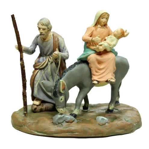 Fuga d'Egitto in terracotta 10 cm