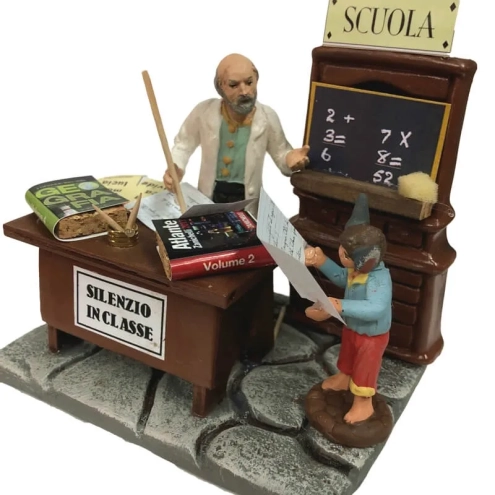 Scenografia del professore a scuola 10 cm