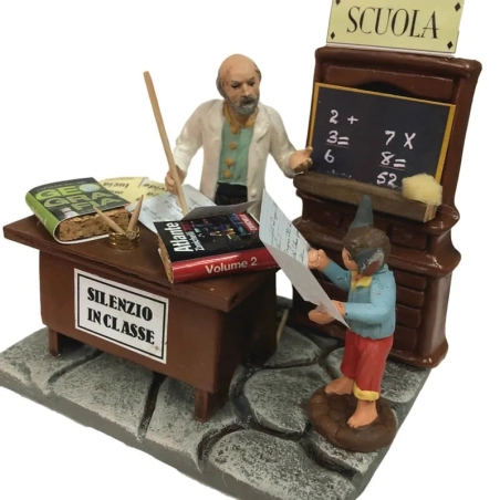 Scenografia del professore a scuola 10 cm