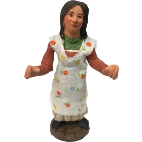 Statuina ragazza 10 cm con braccio  e busto in movimento
