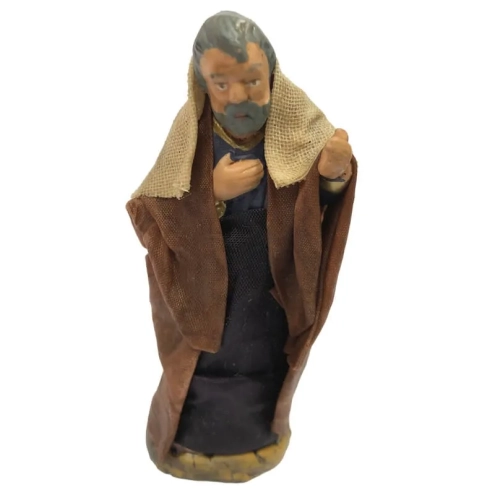 San Giuseppe vestito in stoffa 7 cm