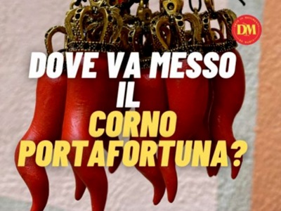 Dove tenere il corno portafortuna? Il cornetto va messo a protezione